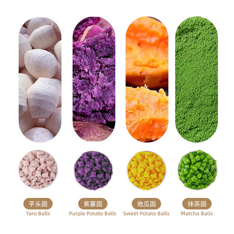 Frozen Mini MIXED Taro Balls 600g