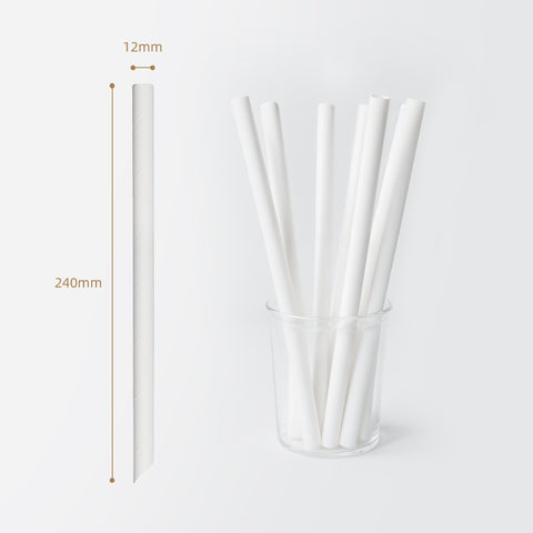 Paper Jumbo Straws (2000pcs) 23cm loose