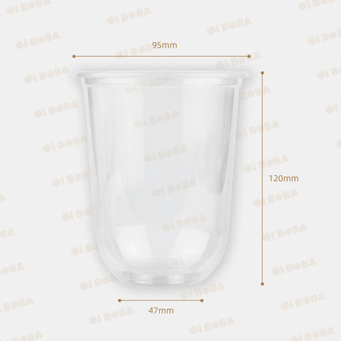 Φ95 - PPQ500 U-Shaped Plastic Cup 1000pcs