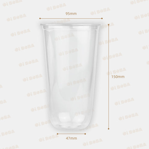 Φ95 - PPQ700 U-Shaped Plastic Cup 50pcs x 20