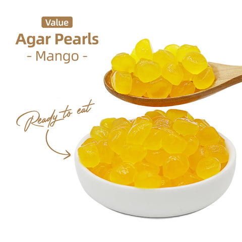 Value Agar Pearls Mango Flavour - 2kg (6 Bags/1 Carton)